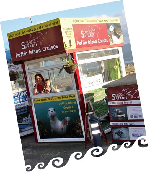 Booking kiosk in Beaumaris