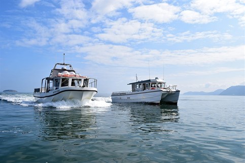 Neptune and Supanova - two of our Anglesey boat trip vessels
